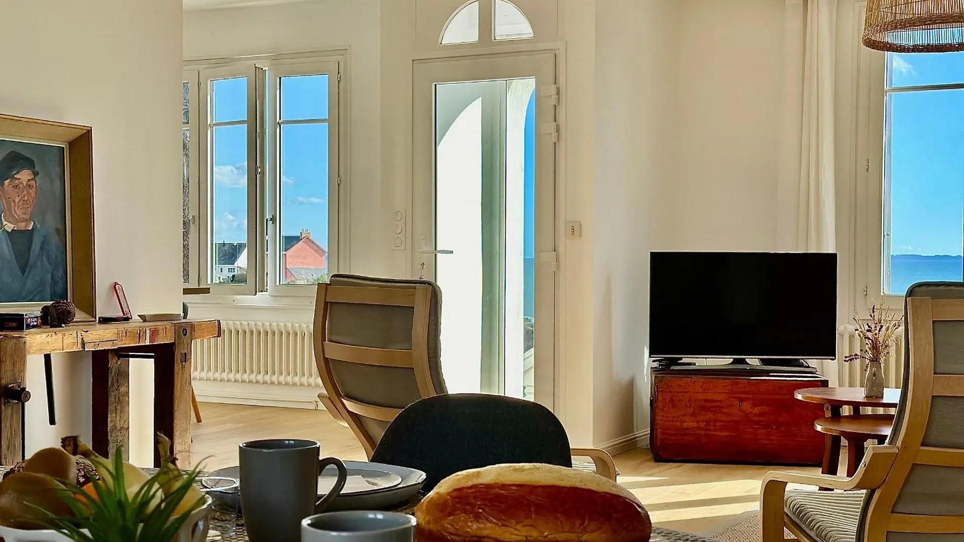 度假居 Maison Grand Confort A Doelan, Vue Mer, Acces Chemins Cotiers Et Plage, Wifi, Parking - Fr-1-714-12 克拉斯卡诺特